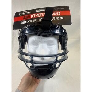 Defender SportShields Adult Face Shield Fielder Mask Black Baseball Softball